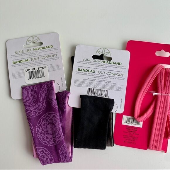 3 NWT Headbands Grip Yoga Exercise & Running - Picture 6 of 10